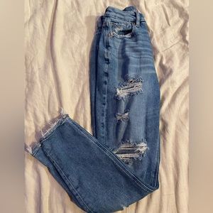 Curvy high rise mom jeans